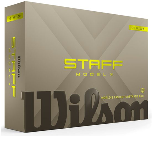 Wilson Staff Model X Yellow Monogram Golf Balls - 2026 Model