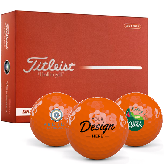 Titleist Titleist Velocity Orange 12 Dozen Custom Golf Balls - 2026 Model - $467.88 at Golfballs.com