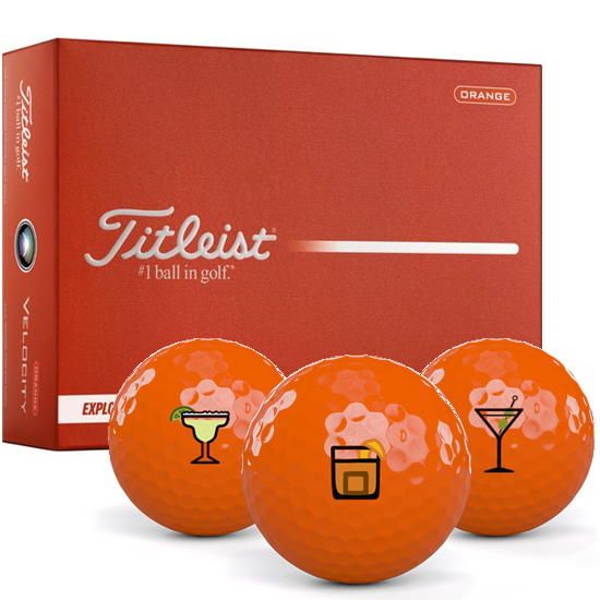 Titleist Velocity Orange Drinks Pack 1 Icon Golf Balls - 2026 Model