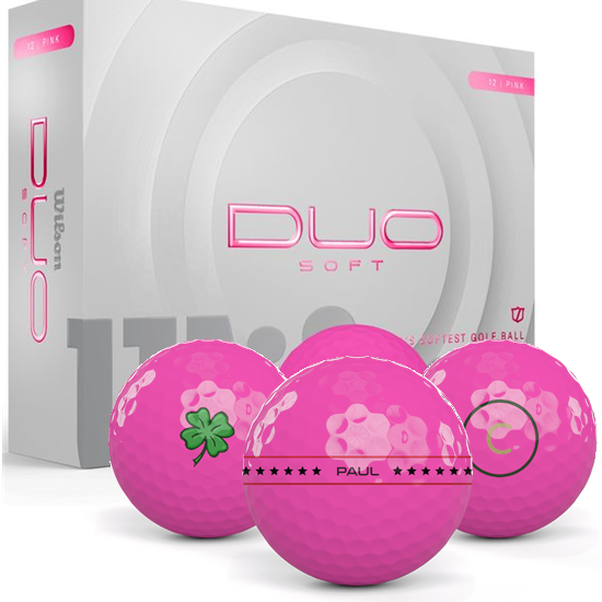 Wilson Duo Soft Pink Align XL Golf Balls