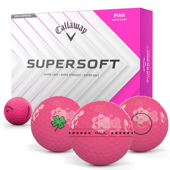 Callaway Golf Supersoft Matte Pink Align XL Golf Balls