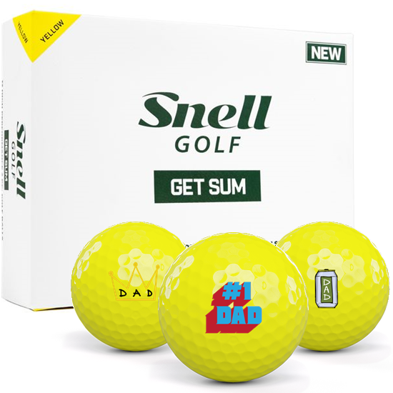 Snell Golf Get Sum Optic Yellow Dad Pack 1 Icon Golf Balls Optic Yellow