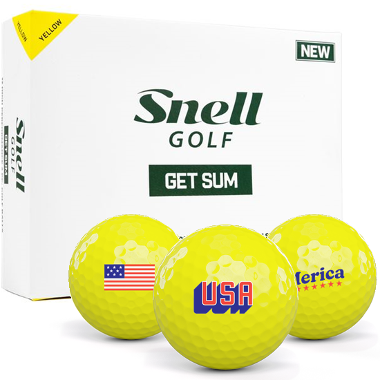 Snell Golf Get Sum Optic Yellow USA Pack 1 Icon Golf Balls Optic Yellow