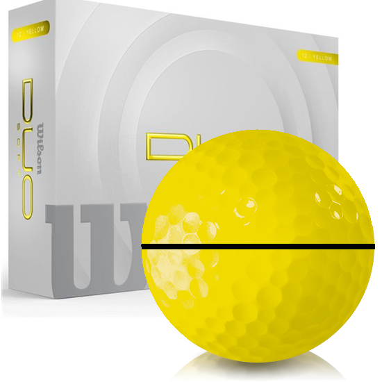 Wilson Duo Soft Yellow Align XL Golf Balls - 2025 Model