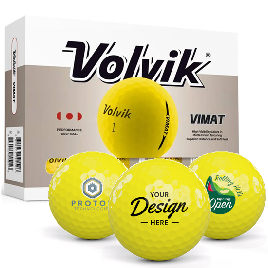 Volvik Volvik Vimat Yellow 12 Dozen Custom Golf Balls - $383.88 at Golfballs.com