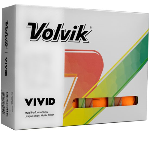 Volvik Vivid Matte Orange Drinks Pack 1 Icon Golf Balls