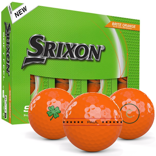 Srixon Soft Feel 14 Brite Orange Align XL Golf Balls