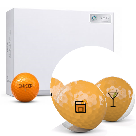 SNYDER Golf Speed Orange Drinks Pack 1 Icon Golf Balls