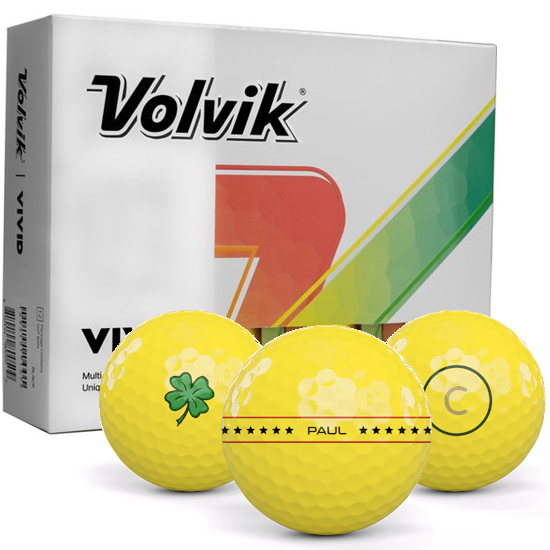 Volvik Vivid Matte Yellow Align XL Golf Balls