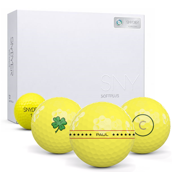SNYDER Golf Soft Plus Yellow Matte Align XL Golf Balls