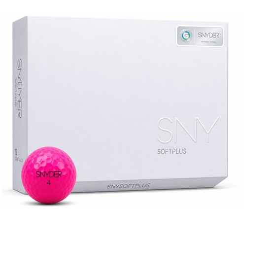 SNYDER Golf Soft Plus Pink Matte USA Pack 1 Icon Golf Balls