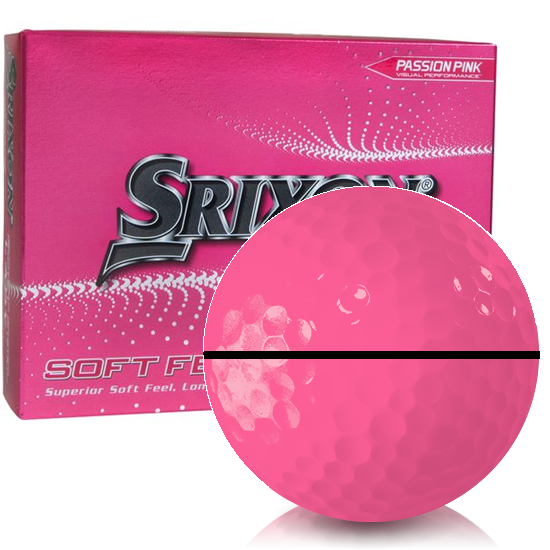 Srixon Soft Feel Lady 8 Pink Align XL Golf Balls