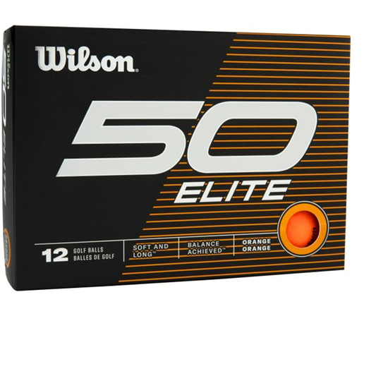 Wilson Fifty Elite Orange USA Pack 1 Icon Golf Balls Orange