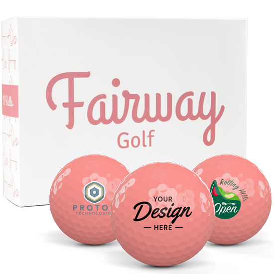 Fairway Golf Fairway Golf Flamingo Pink 12 Dozen Custom Golf Balls for Women - $443.88 at Golfballs.com