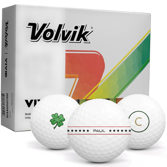 Volvik Vivid Matte White Align XL Golf Balls