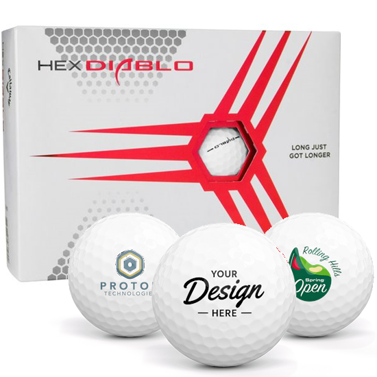 Callaway Golf Callaway Golf HEX Diablo 12 Dozen Custom Golf Balls - $407.88 at Golfballs.com