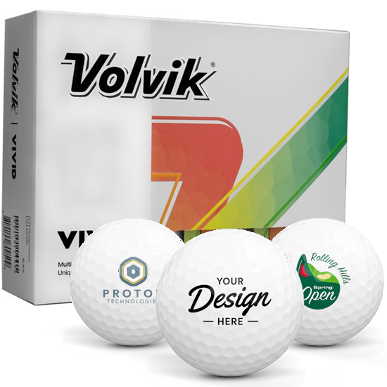 Volvik Volvik Vivid Matte White 12 Dozen Custom Golf Balls - $19.99 at Golfballs.com
