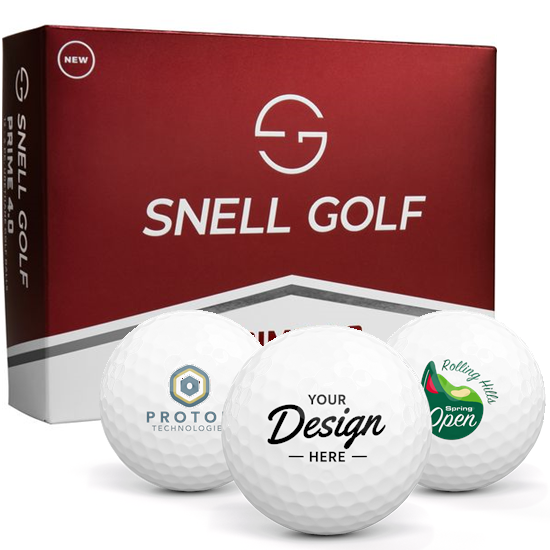 Snell Golf Prime 4.0 12 Dozen Custom Golf Balls
