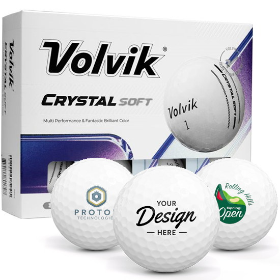 Volvik Volvik Crystal Soft 12 Dozen Custom Golf Balls - $527.88 at Golfballs.com