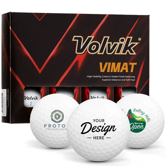 Volvik Volvik Vimat Matte White 12 Dozen Custom Golf Balls - $383.88 at Golfballs.com
