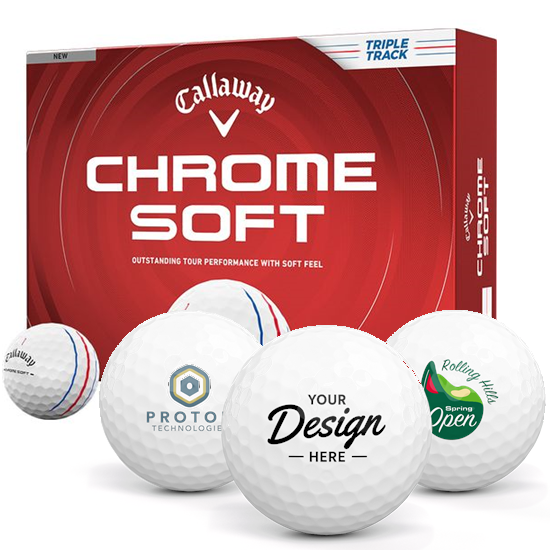 Callaway Golf Callaway Golf Chrome Soft Triple Track 12 Dozen Custom Golf Balls - 2026 Model - $803.88 at Golfballs.com