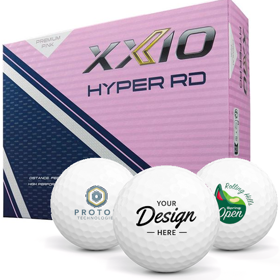 XXIO XXIO Hyper RD Premium Pink 12 Dozen Custom Golf Balls - $707.88 at Golfballs.com