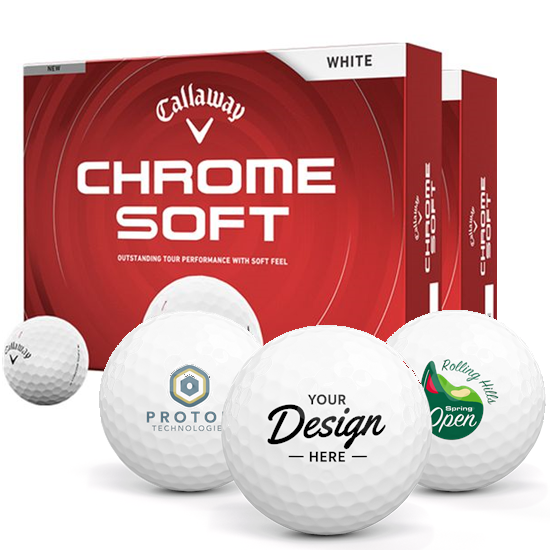 Callaway Golf Chrome Soft 12 Dozen Custom Golf Balls - Double Dozen