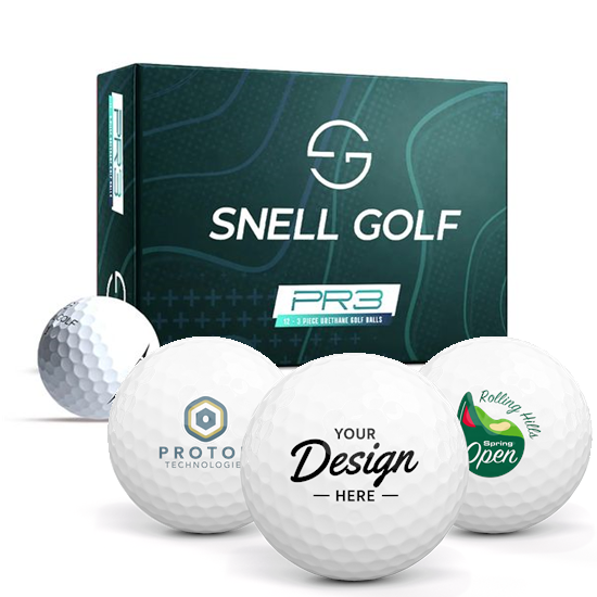 Snell Golf Snell Golf PR3 12 Dozen Custom Golf Balls - 2026 Model - $527.88 at Golfballs.com