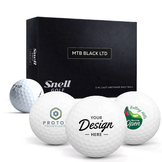 Snell Golf Snell Golf MTB Black LTD 12 Dozen Custom Golf Balls - $575.88 at Golfballs.com