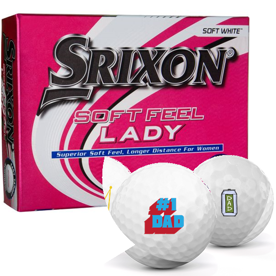 Srixon Soft Feel Lady 7 Dad Pack 1 Icon Golf Balls