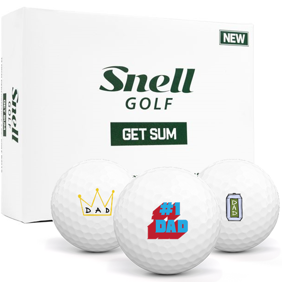 Snell Golf Get Sum Dad Pack 1 Icon Golf Balls White