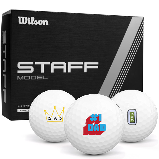 Wilson Staff Model Dad Pack 1 Icon Golf Balls