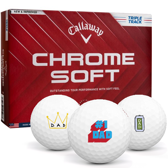 Callaway Golf Chrome Soft Triple Track Dad Pack 1 Icon Golf Balls