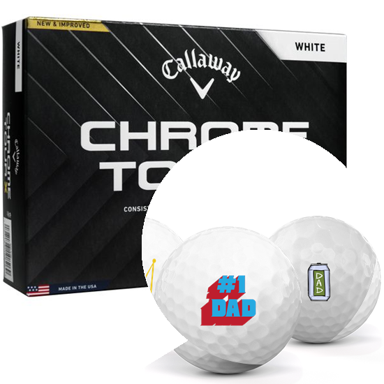 Callaway Golf 2024 Chrome Tour X Dad Pack 1 Icon Golf Balls