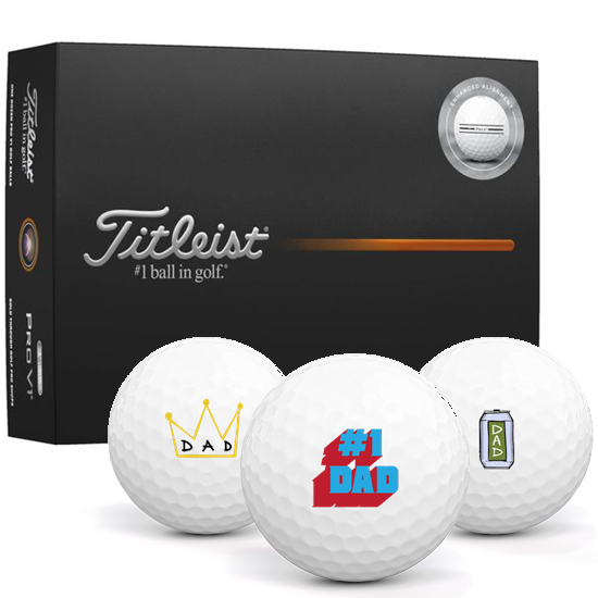 Titleist Pro V1 Aim Enhanced Dad Pack 1 Icon Golf Balls
