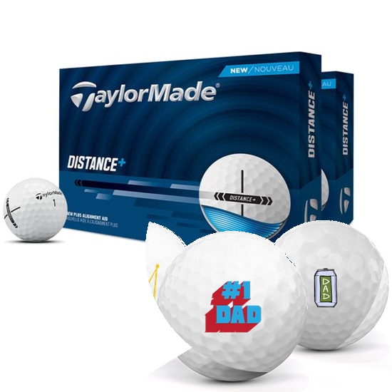 TaylorMade Distance+ Double Dozen Dad Pack 1 Icon Golf Balls