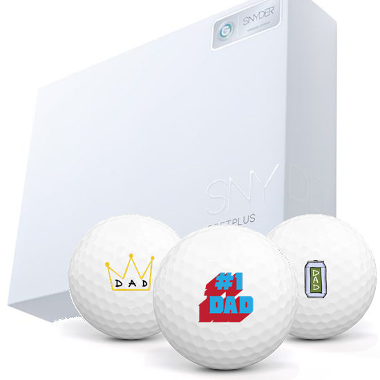 SNYDER Golf Soft Plus White Matte Dad Pack 1 Icon Golf Balls