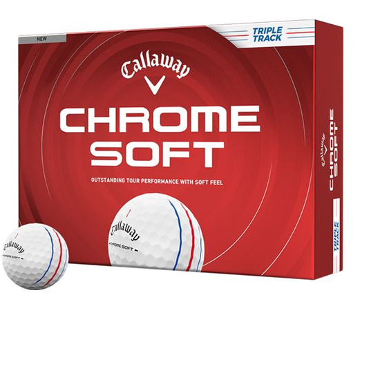 Callaway Golf Chrome Soft Triple Track Dad Pack 1 Icon Golf Balls - 2026 Model