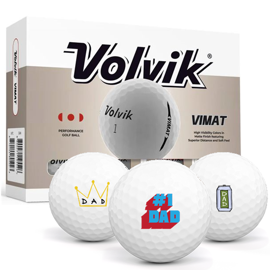 Volvik Vimat Dad Pack 1 Icon Golf Balls - 2026 Model