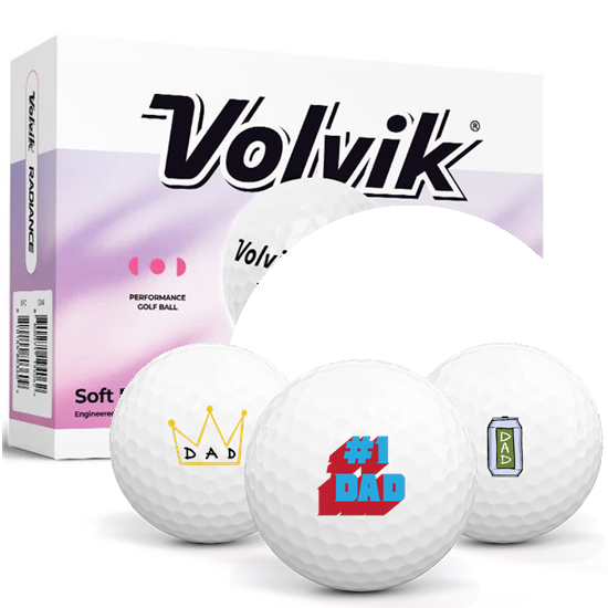 Volvik Radiance Dad Pack 1 Icon Golf Balls
