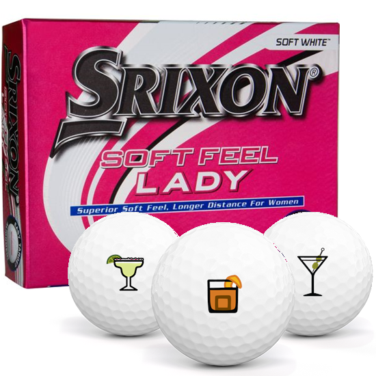 Srixon  Soft Feel Lady 7 Drinks Pack 1 Icon Golf Balls