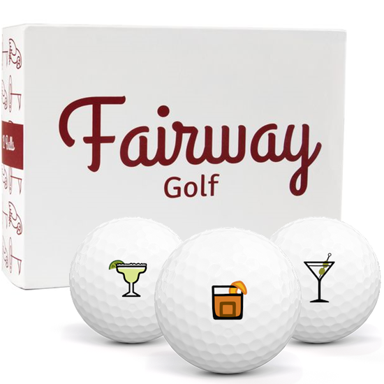 Fairway Golf Par Tour Drinks Pack 1 Icon Golf Balls White