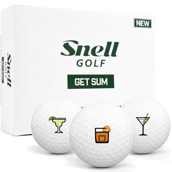 Snell Golf Get Sum Drinks Pack 1 Icon Golf Balls White