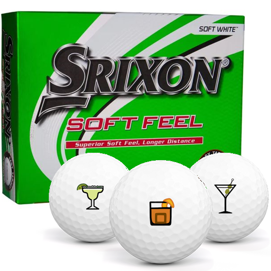 Srixon Soft Feel 12 Drinks Pack 1 Icon Golf Balls