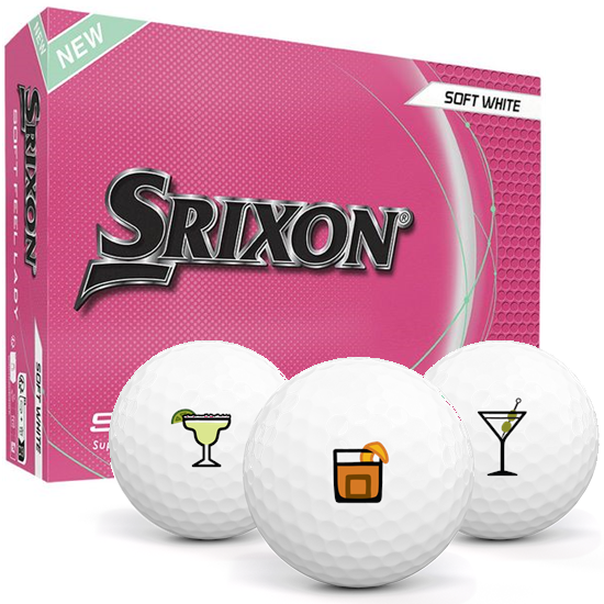 Srixon Soft Feel Lady 9 Drinks Pack 1 Icon Golf Balls