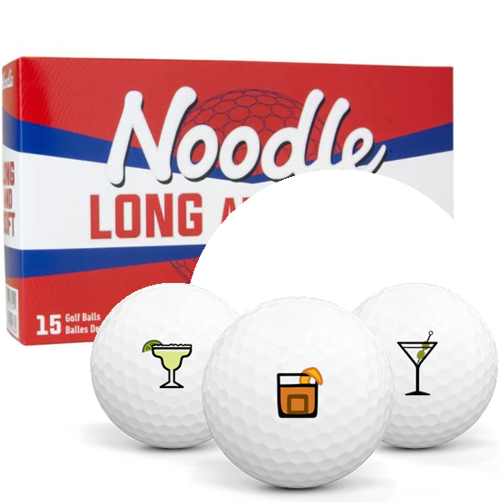 TaylorMade Noodle Long and Soft Drinks Pack 1 Icon Golf Balls - 15 Pack
