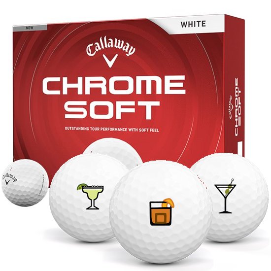 Callaway Golf Chrome Soft Drinks Pack 1 Icon Golf Balls - 2026 Model