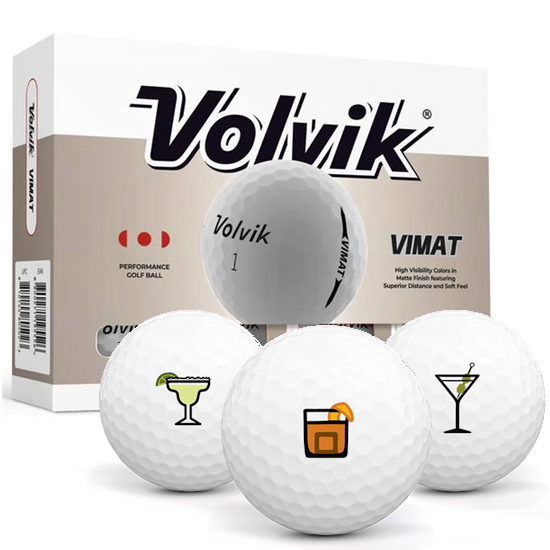 Volvik Vimat Drinks Pack 1 Icon Golf Balls - 2026 Model