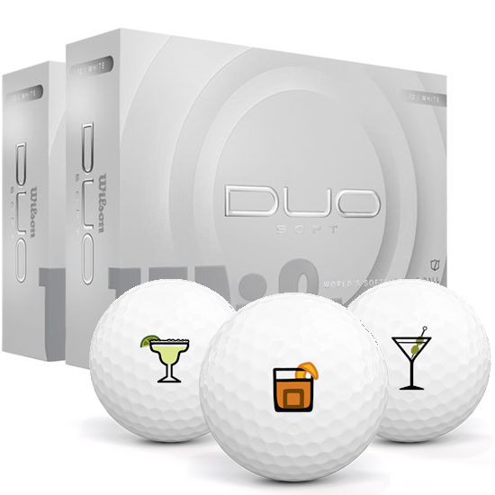 Wilson Duo Soft Drinks Pack 1 Icon Golf Balls - Double Dozen