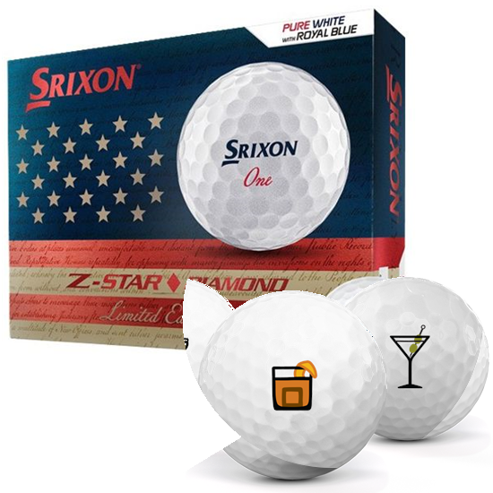 Srixon Z-Star Diamond 3 USA Limited Edition Drinks Pack 1 Icon Golf Balls